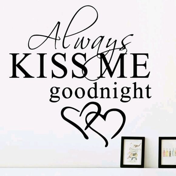 Always Kiss Me Goodnight Wall Sticker - Picture 5 of 5